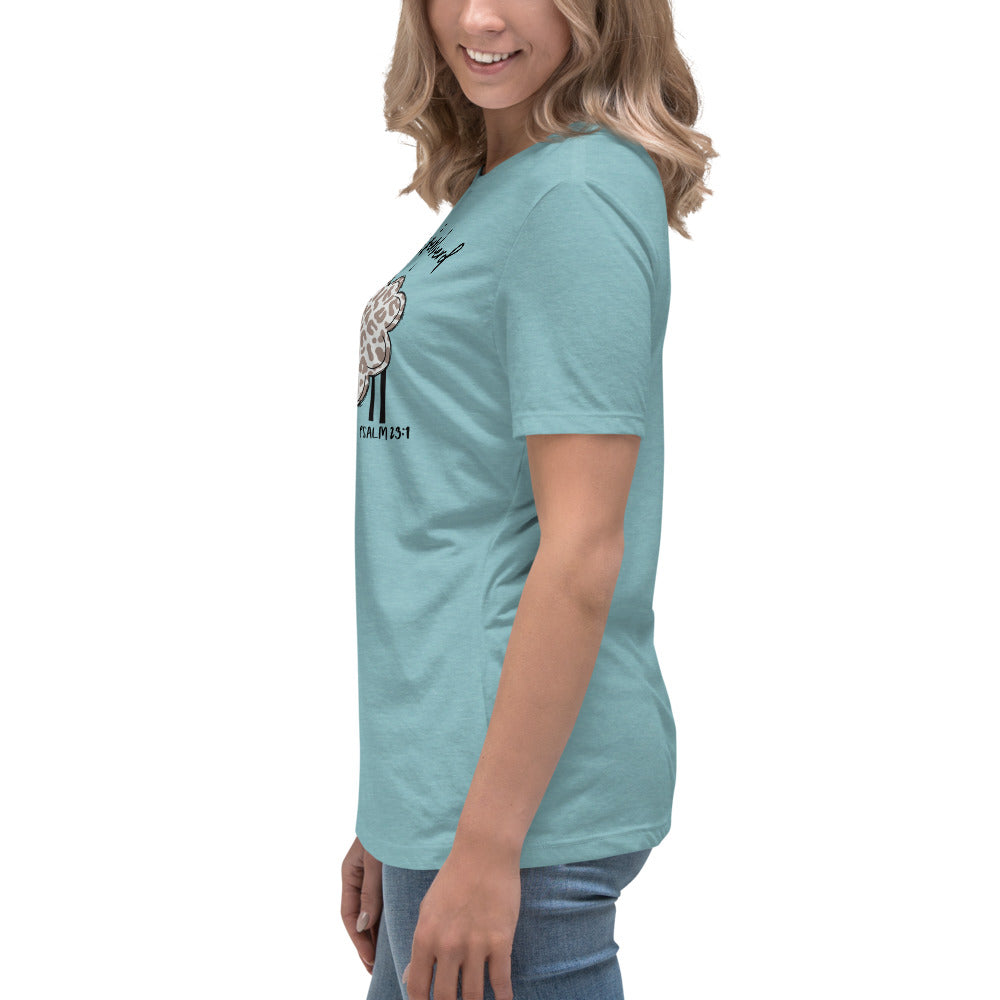 Women's Relaxed T-Shirt - The Lord is My Shepherd Psalm 25:1