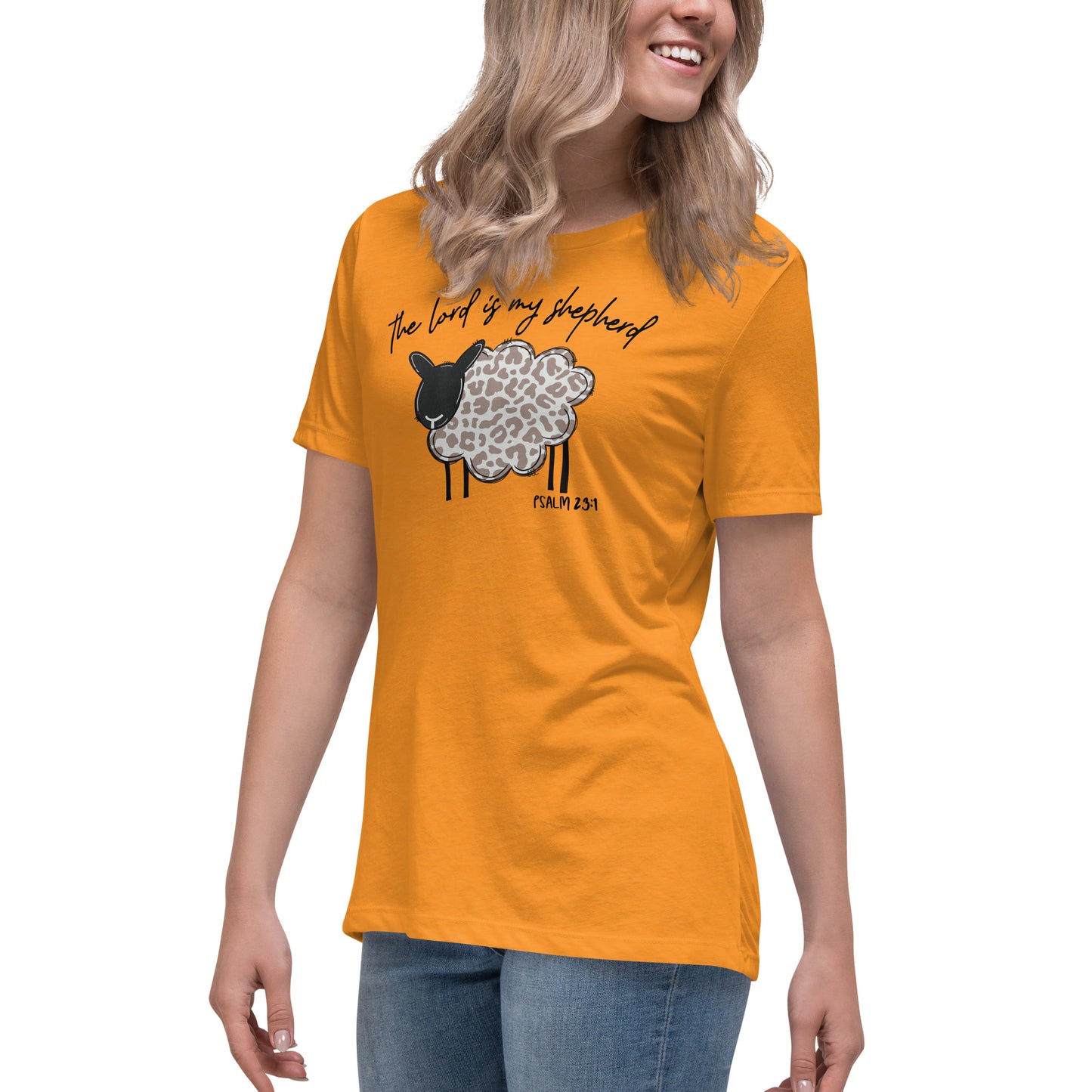 Women's Relaxed T-Shirt - The Lord is My Shepherd Psalm 25:1