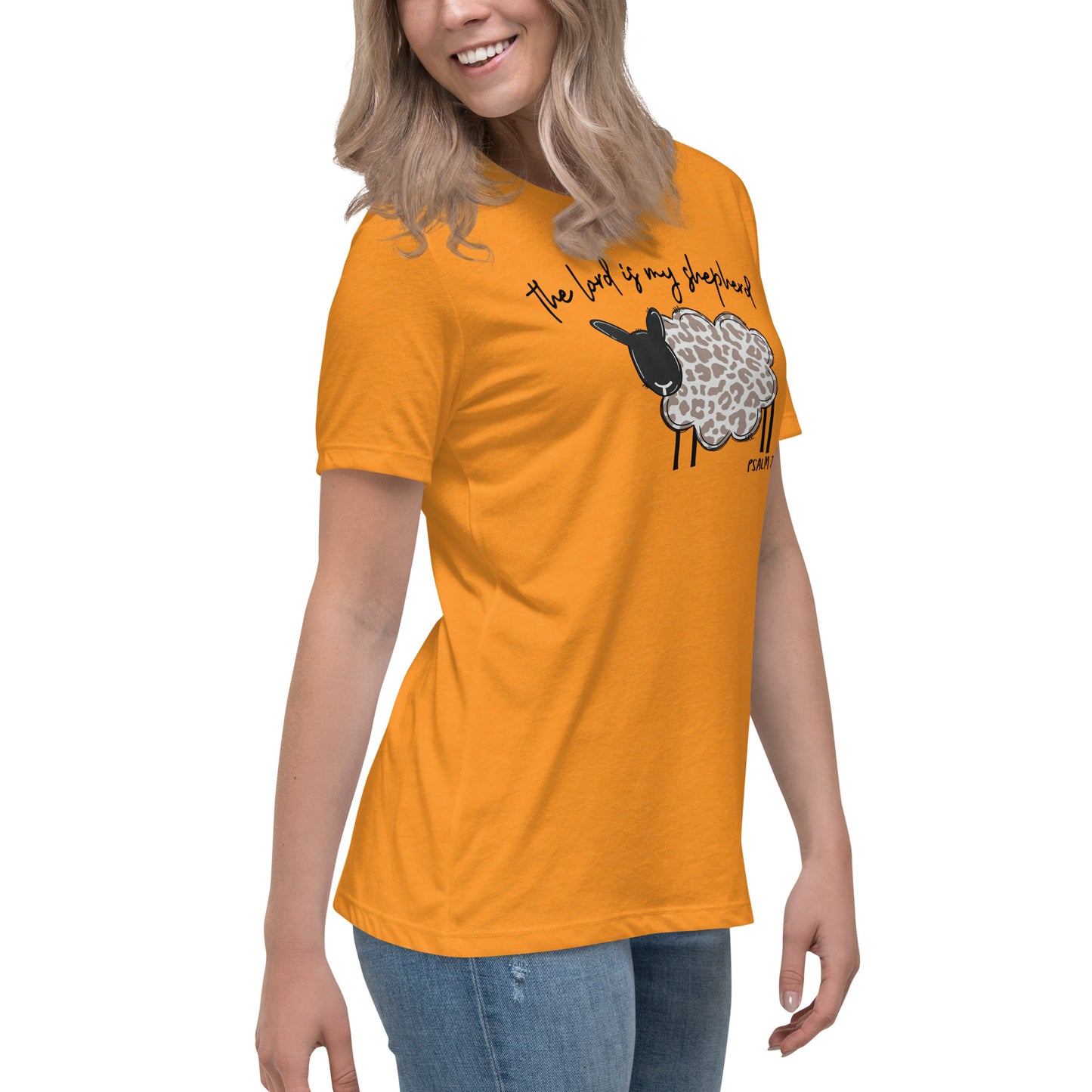 Women's Relaxed T-Shirt - The Lord is My Shepherd Psalm 25:1