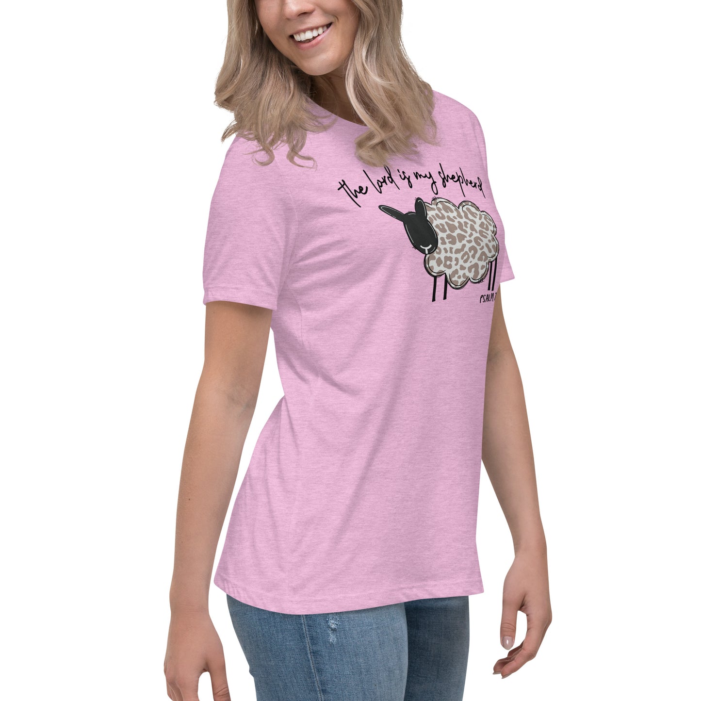 Women's Relaxed T-Shirt - The Lord is My Shepherd Psalm 25:1