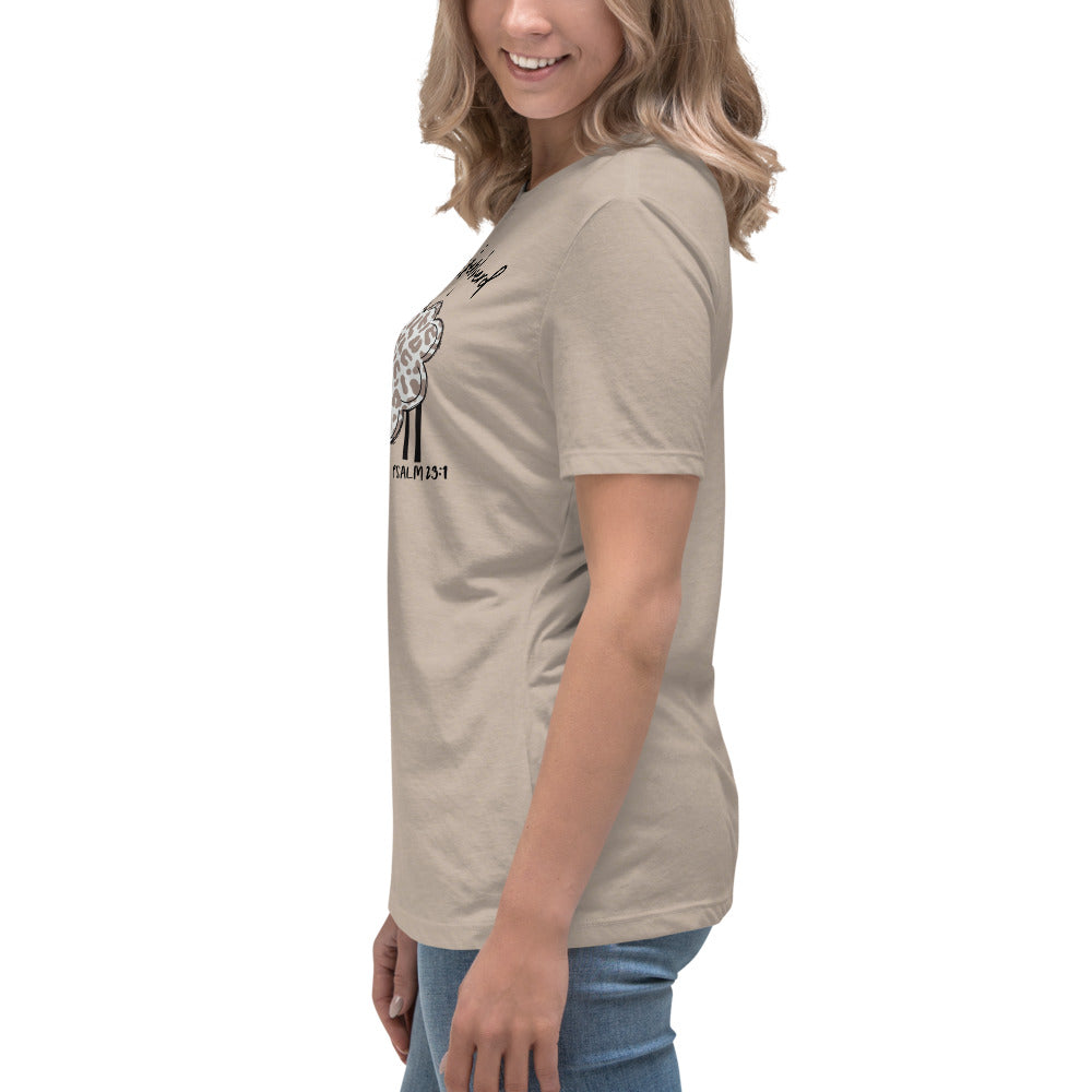 Women's Relaxed T-Shirt - The Lord is My Shepherd Psalm 25:1