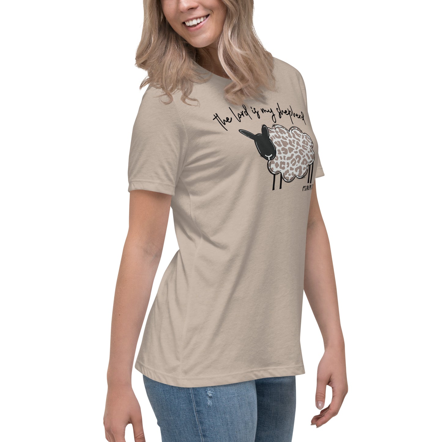 Women's Relaxed T-Shirt - The Lord is My Shepherd Psalm 25:1