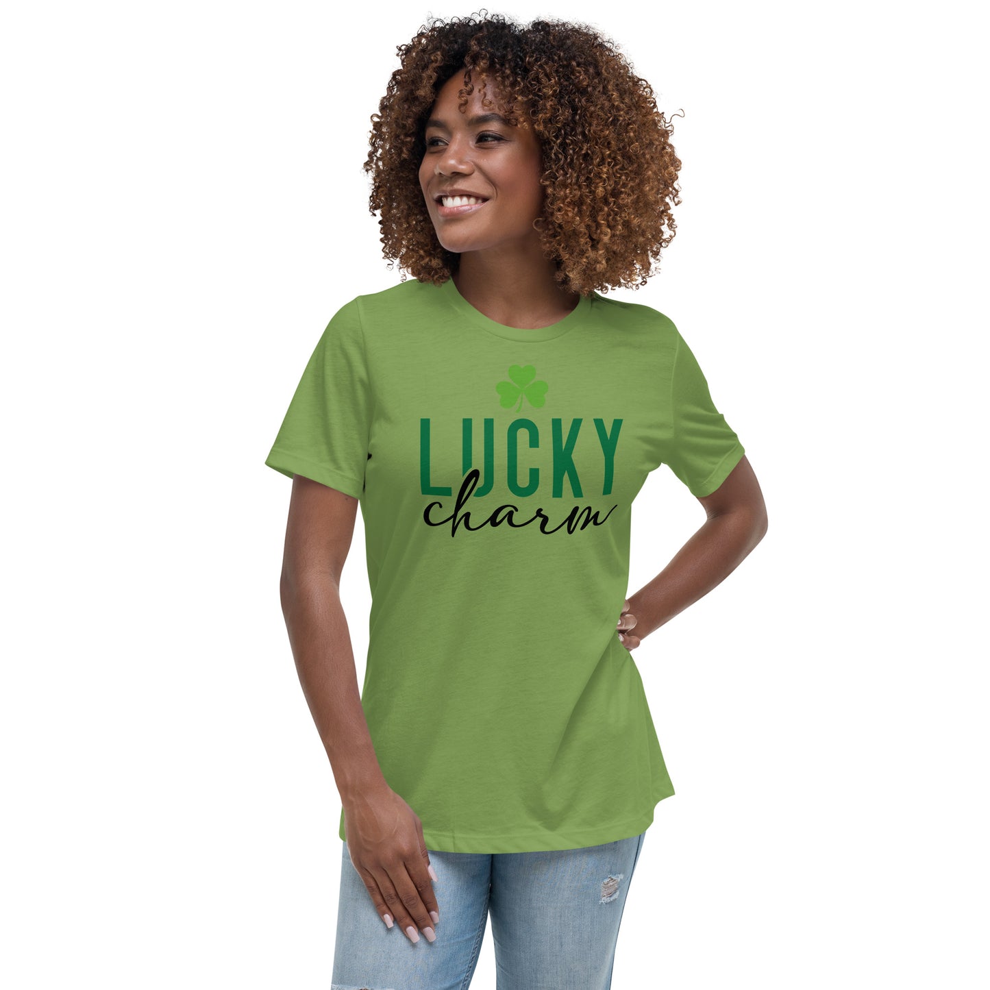 Women's Relaxed T-Shirt-LuckyCharm