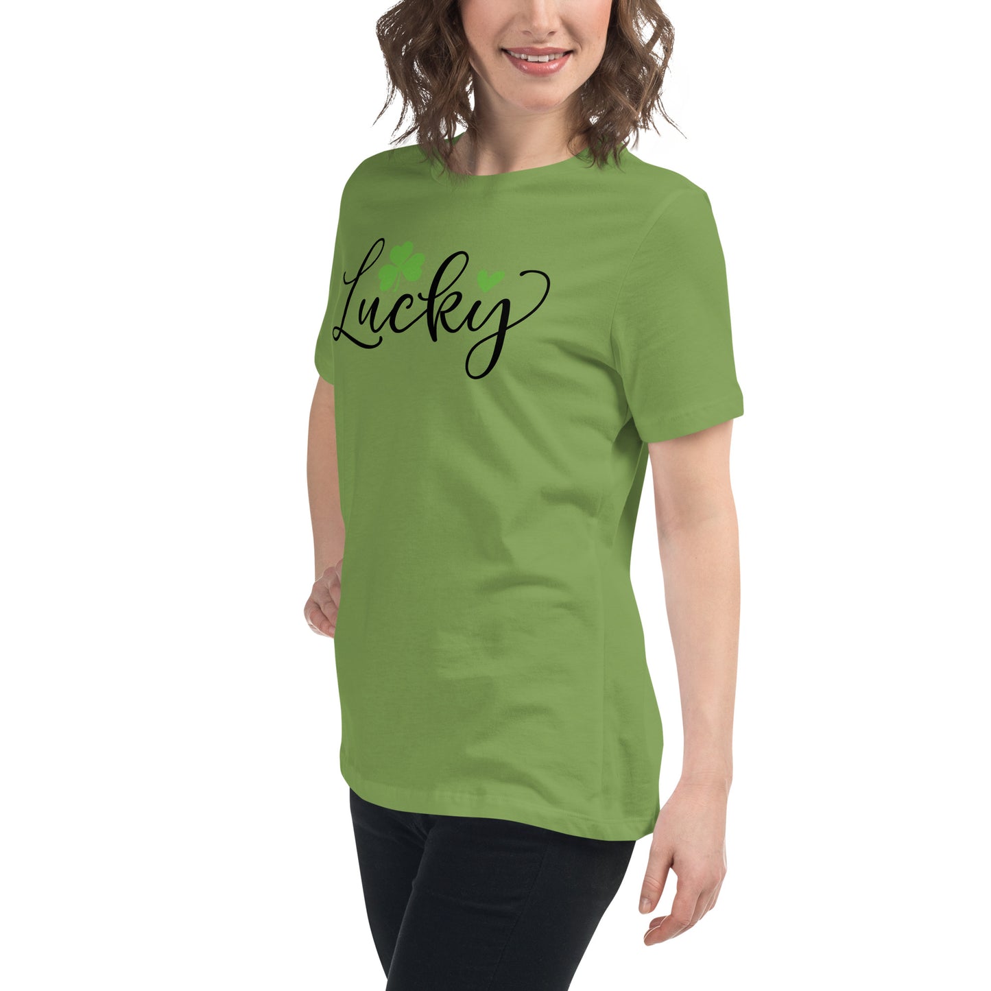 Women's Relaxed T-Shirt - St Patty's Day Lucky Clover