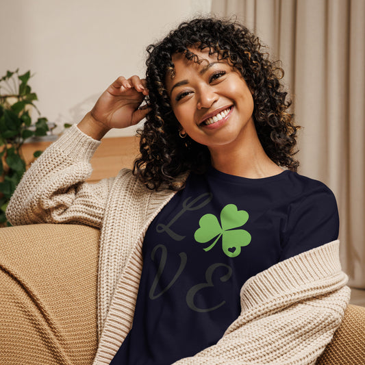 Women's Relaxed T-Shirt-LoveClover