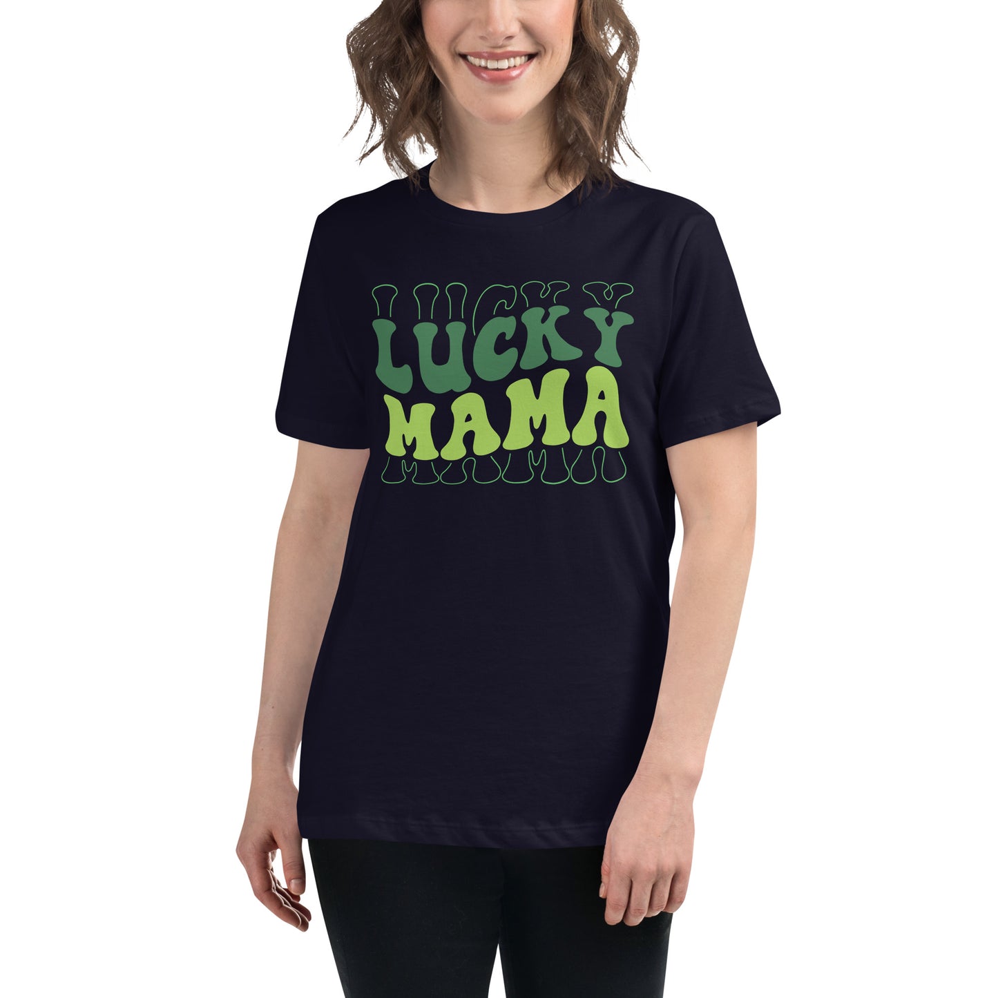 Women's Relaxed T-Shirt-LuckyMama