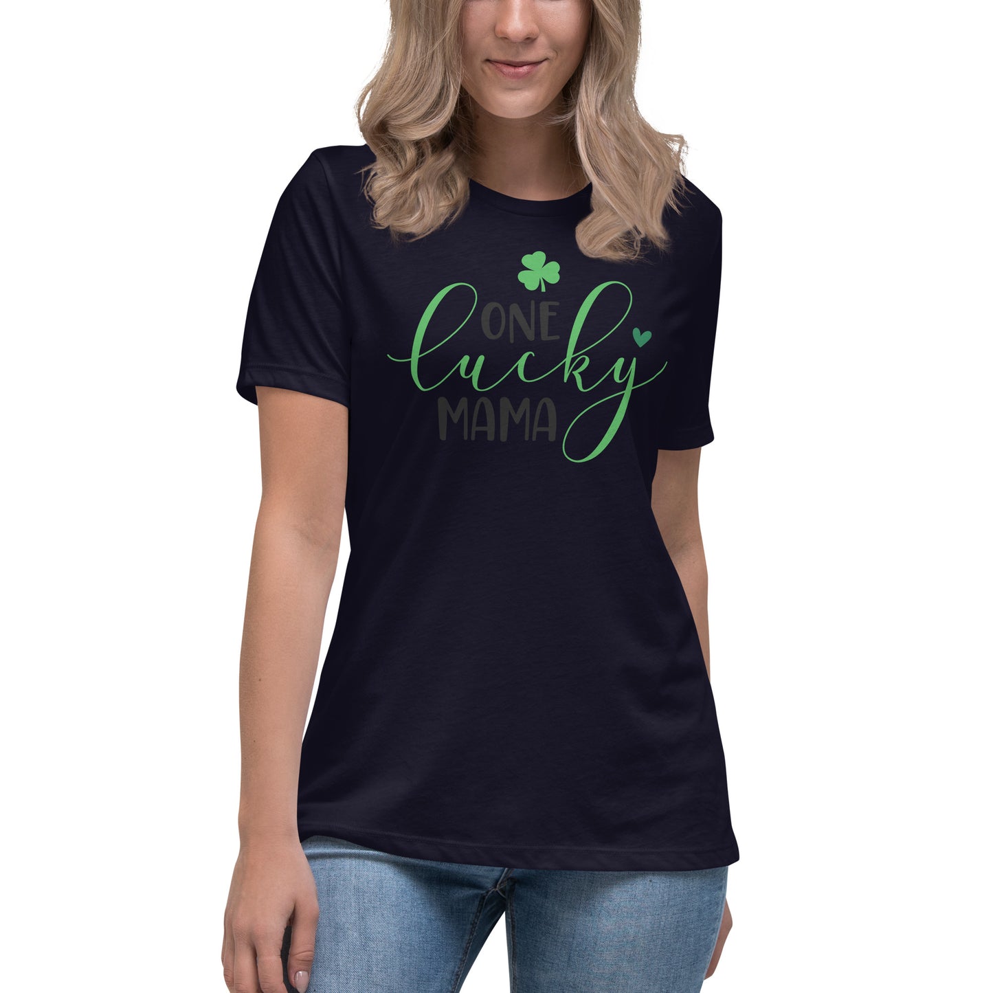 Women's Relaxed T-Shirt - St Patty's Day One Lucky Mama