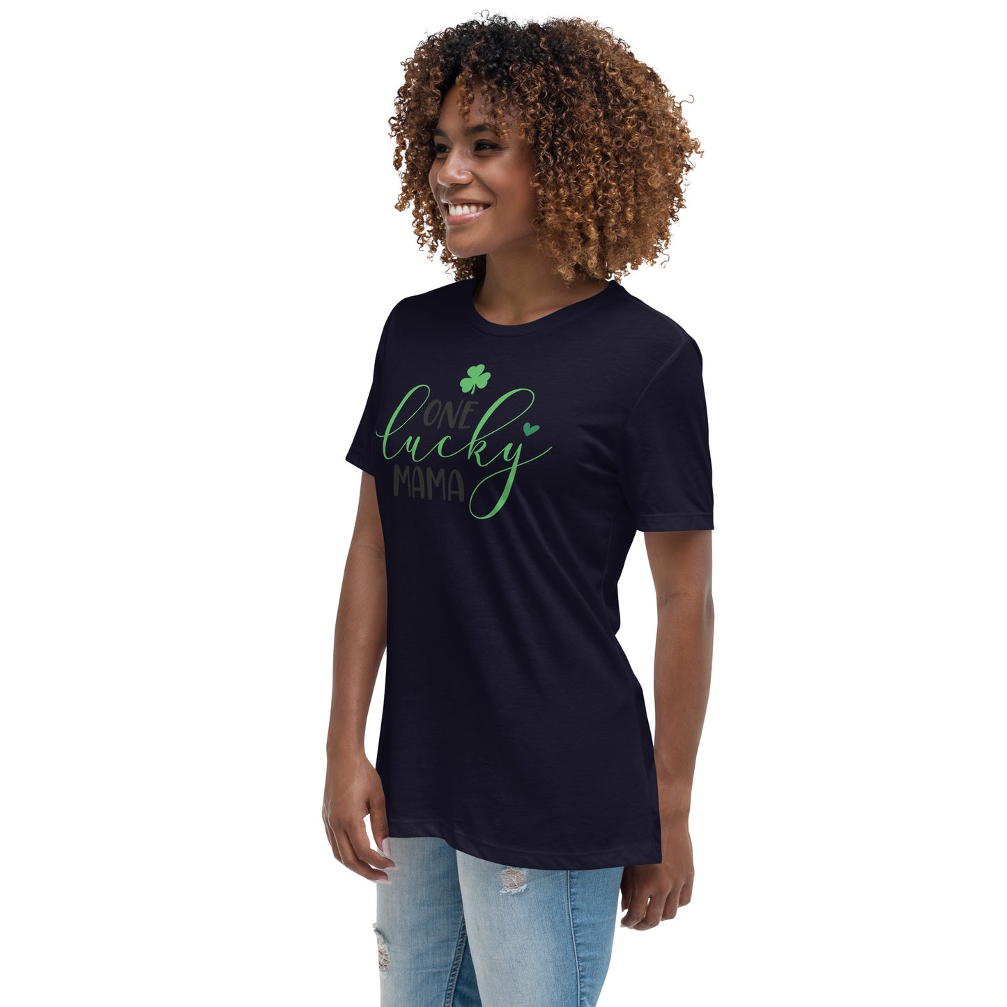 Women's Relaxed T-Shirt - St Patty's Day One Lucky Mama