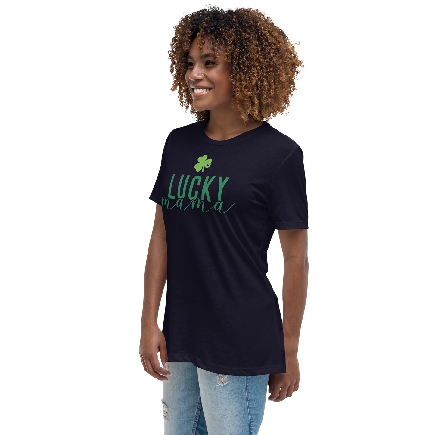 Women's Relaxed T-Shirt - St Patty's Day Lucky Mama