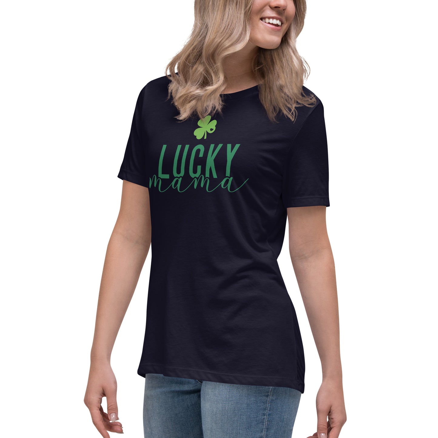 Women's Relaxed T-Shirt - St Patty's Day Lucky Mama