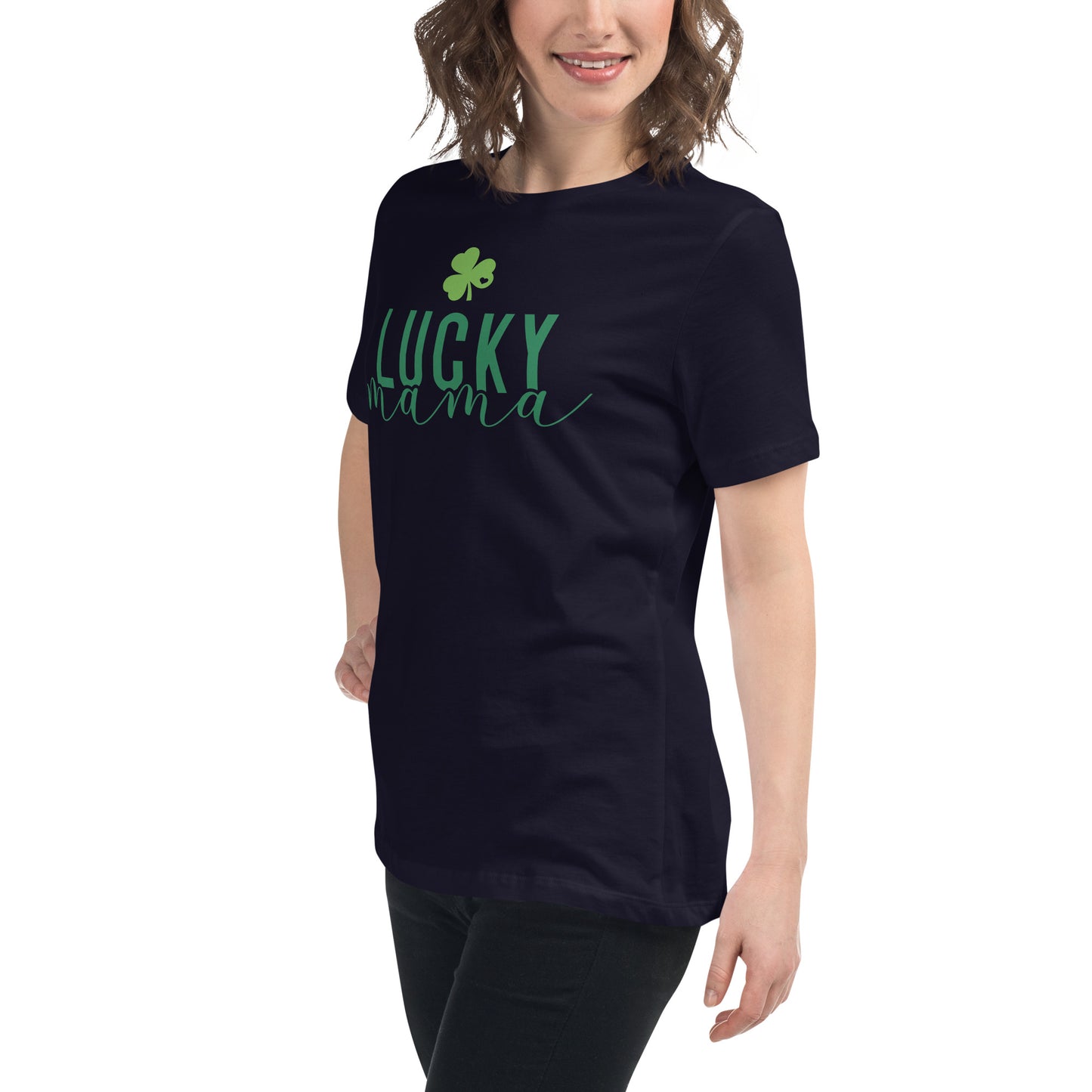 Women's Relaxed T-Shirt - St Patty's Day Lucky Mama