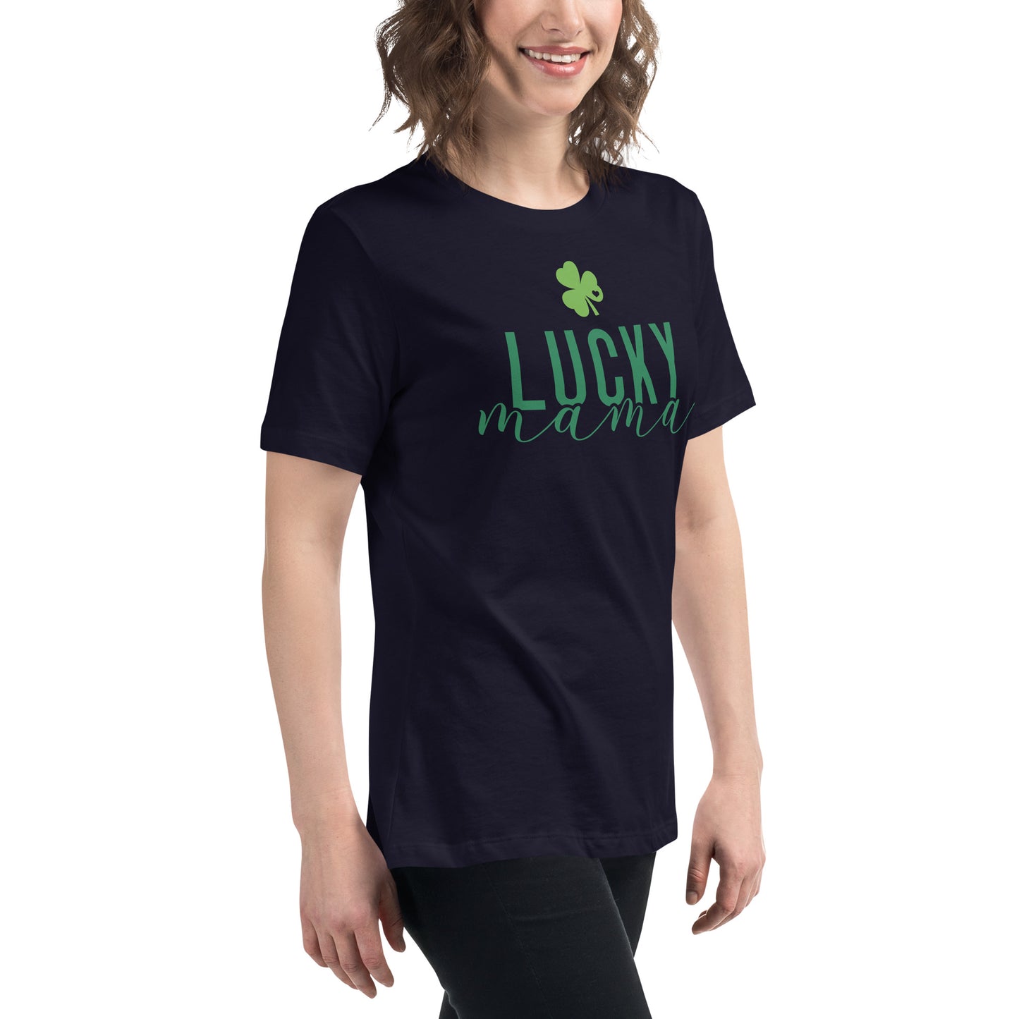 Women's Relaxed T-Shirt - St Patty's Day Lucky Mama