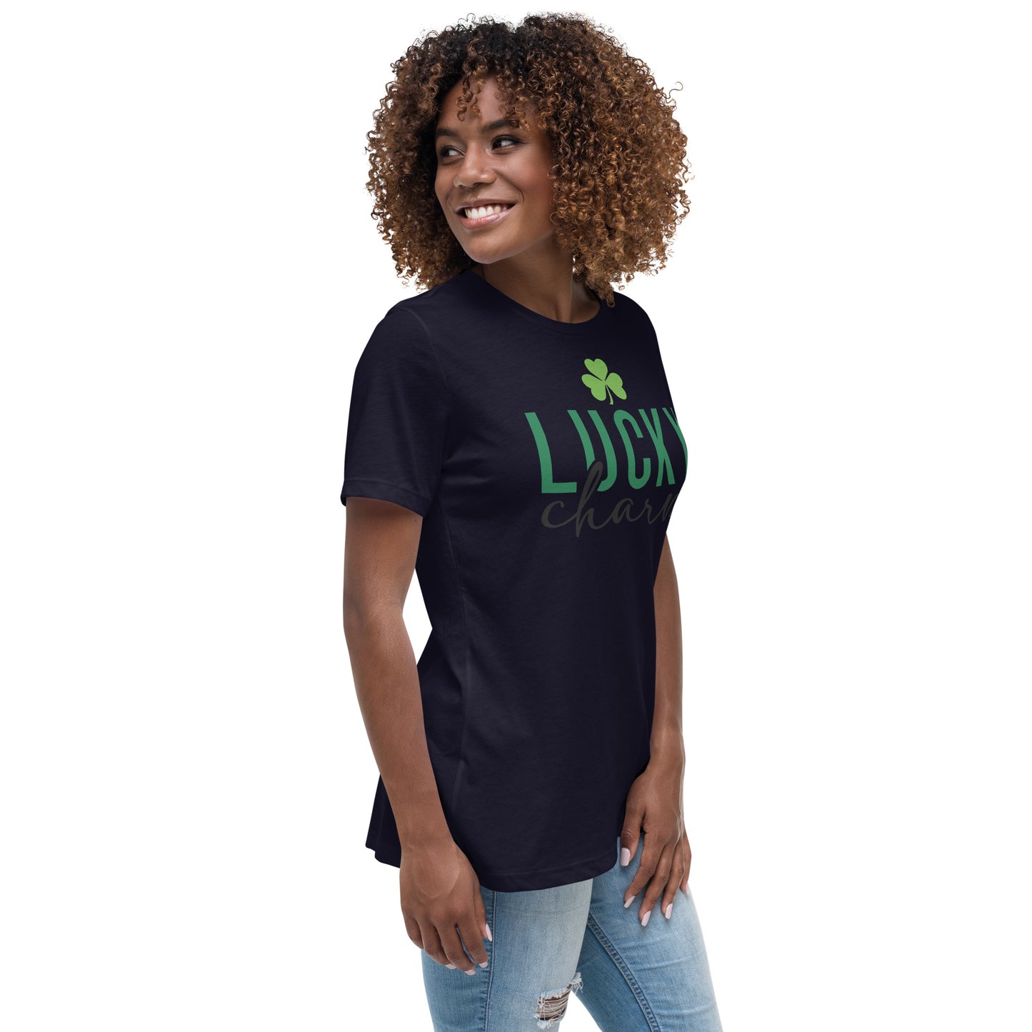 Women's Relaxed T-Shirt-LuckyCharm