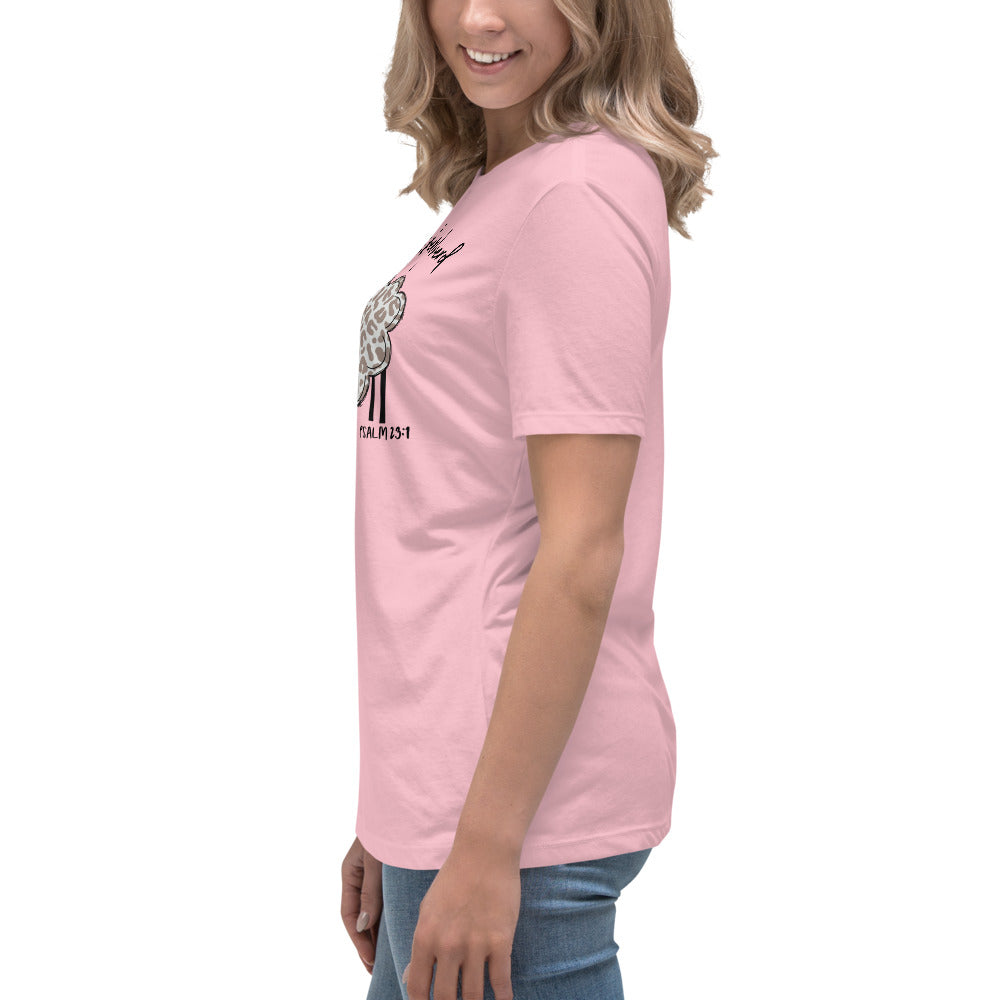 Women's Relaxed T-Shirt - The Lord is My Shepherd Psalm 25:1