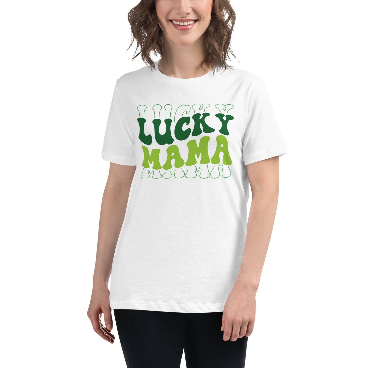 Women's Relaxed T-Shirt-LuckyMama