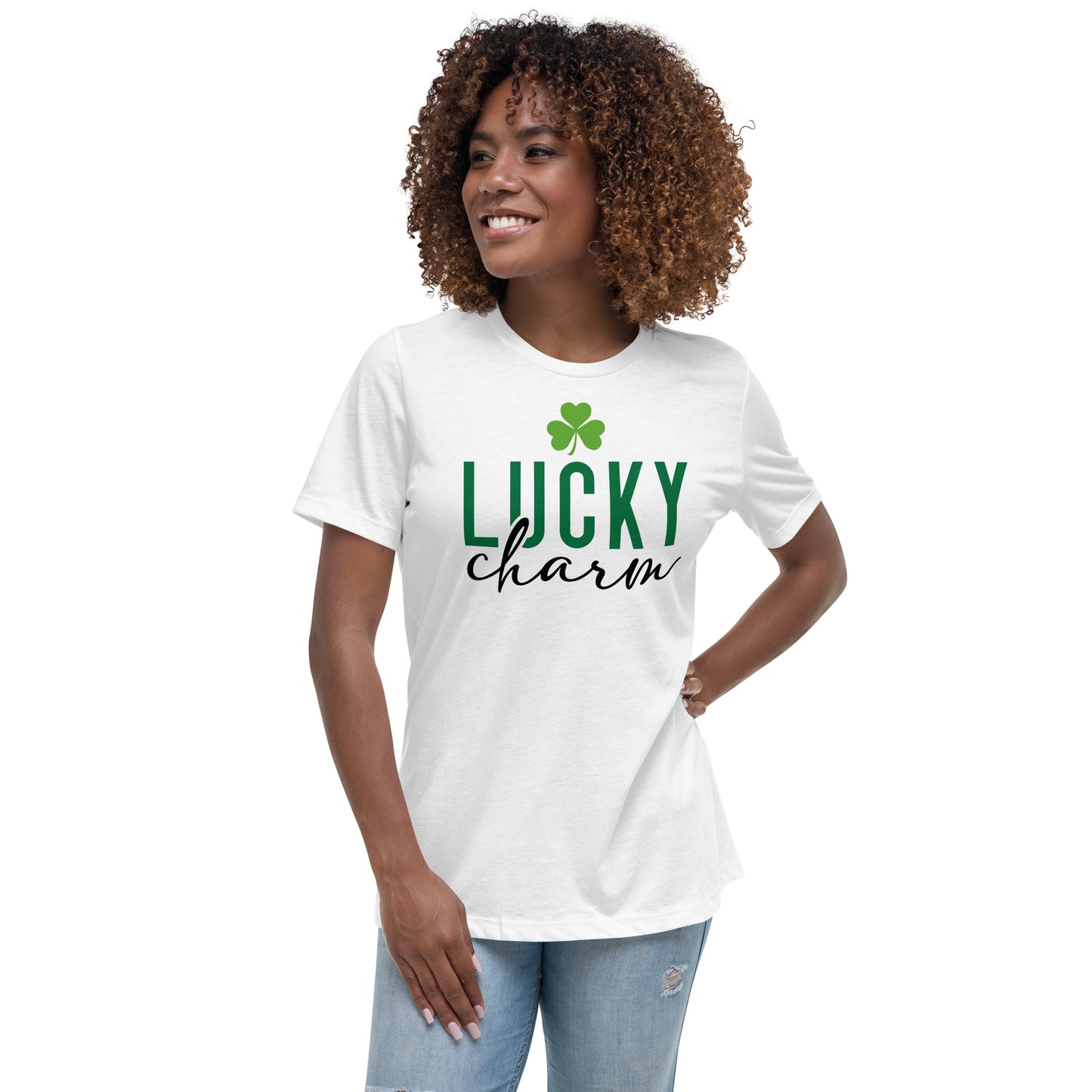 Women's Relaxed T-Shirt-LuckyCharm