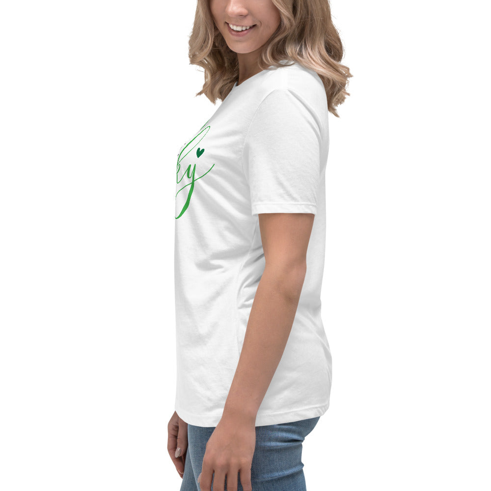 Women's Relaxed T-Shirt - St Patty's Day One Lucky Mama