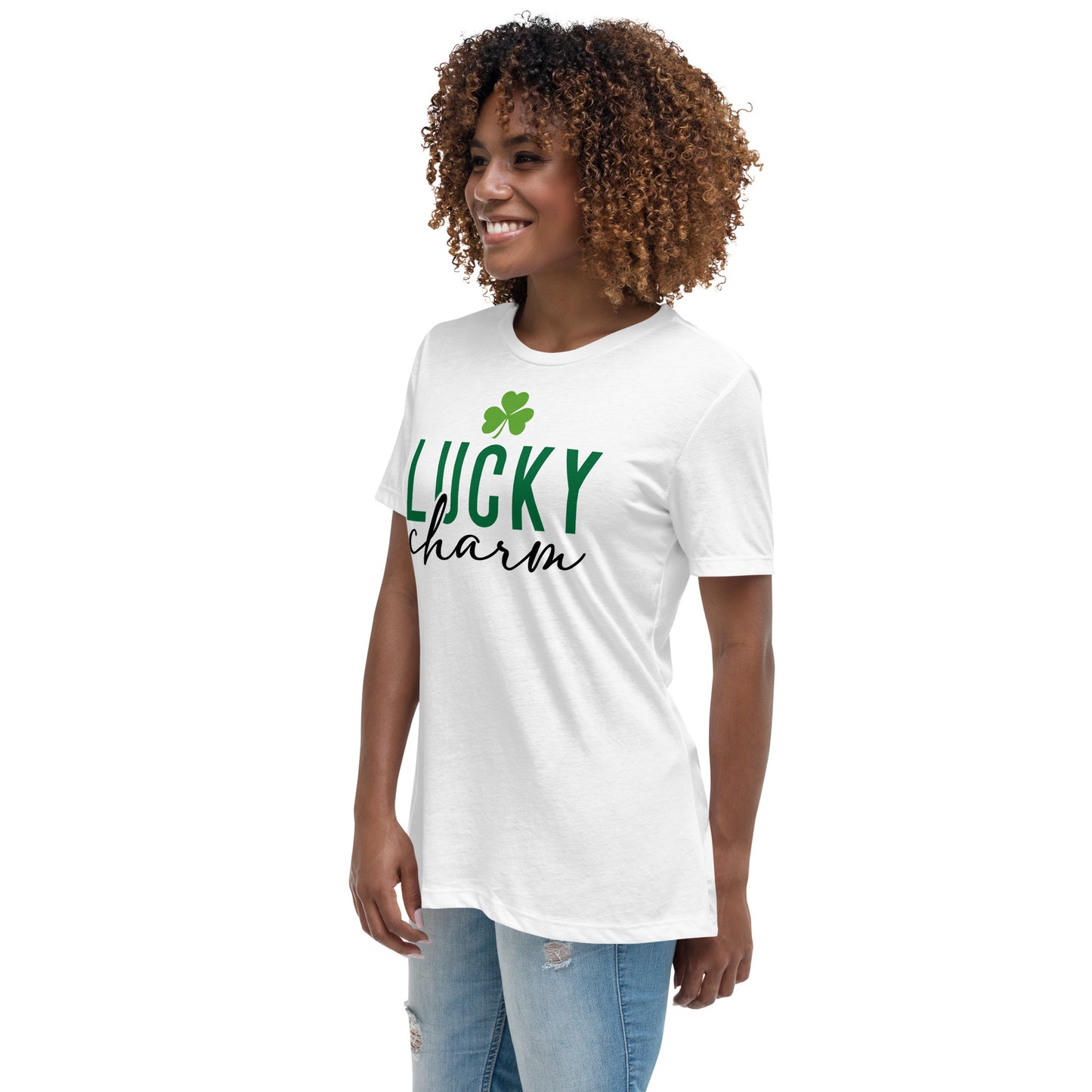 Women's Relaxed T-Shirt-LuckyCharm