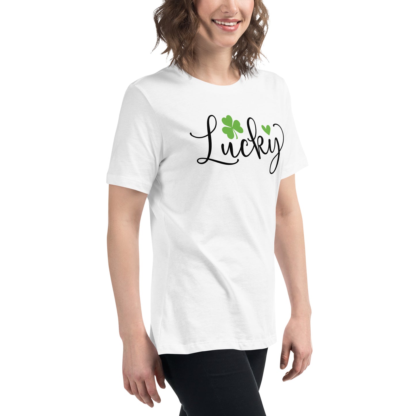 Women's Relaxed T-Shirt - St Patty's Day Lucky Clover