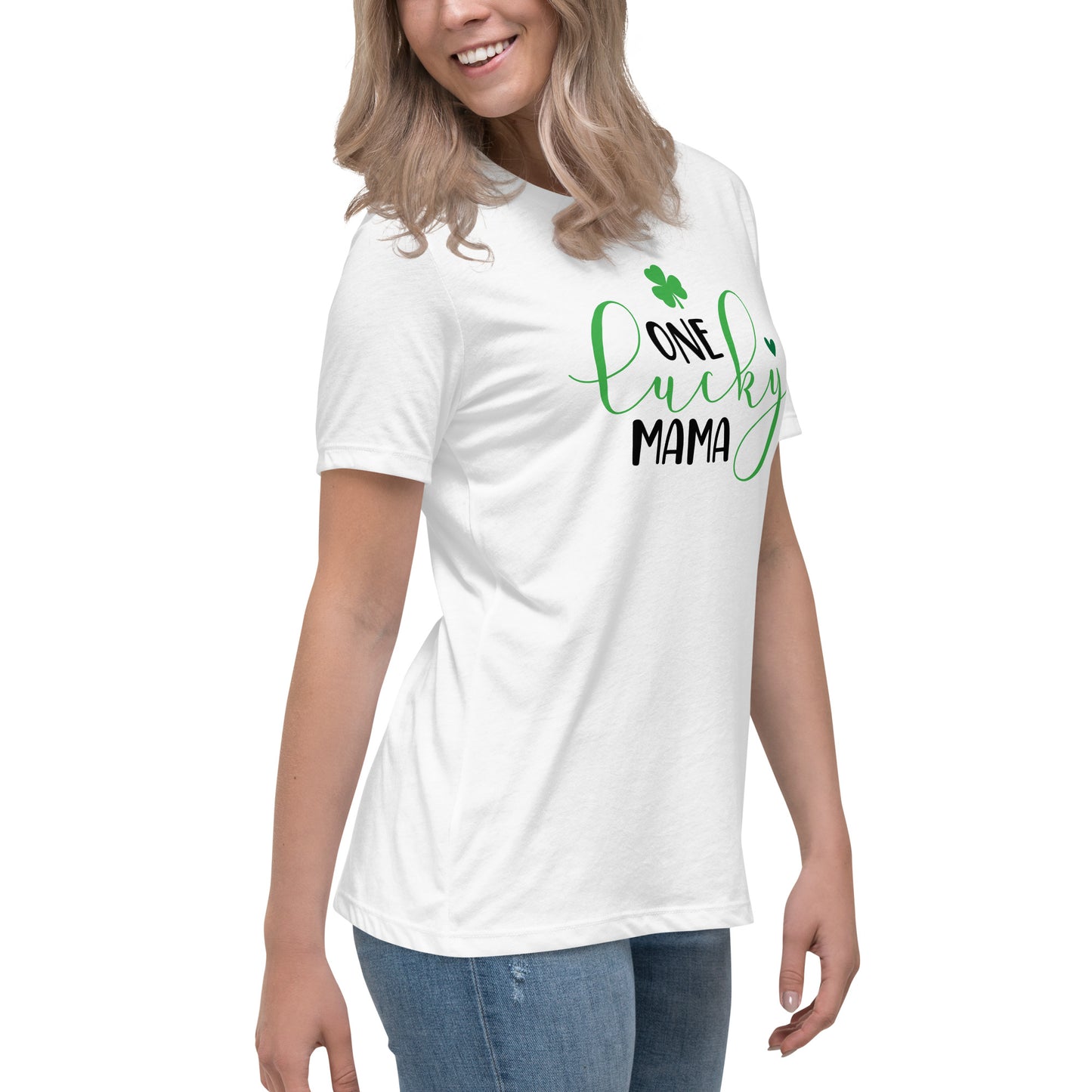 Women's Relaxed T-Shirt - St Patty's Day One Lucky Mama