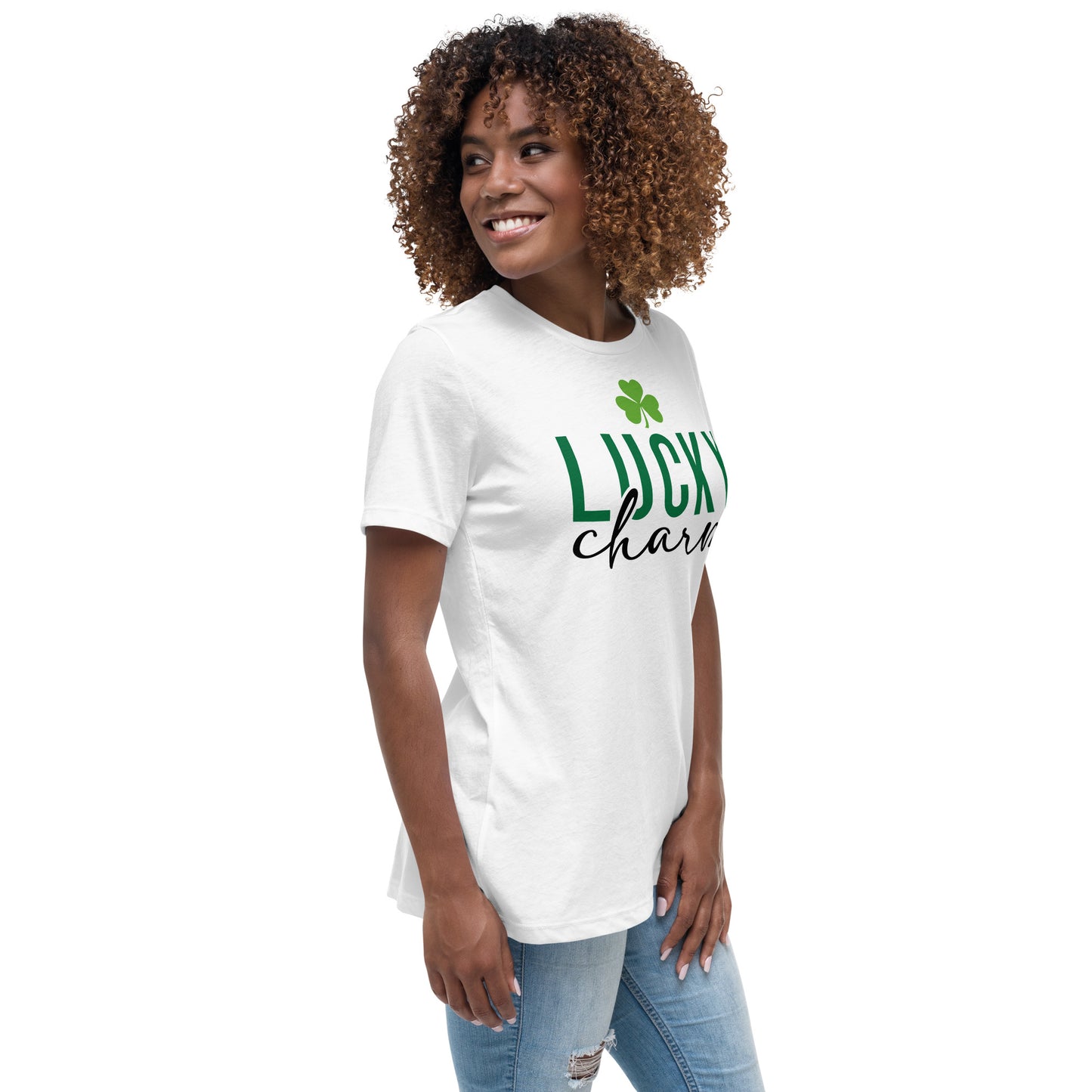 Women's Relaxed T-Shirt-LuckyCharm