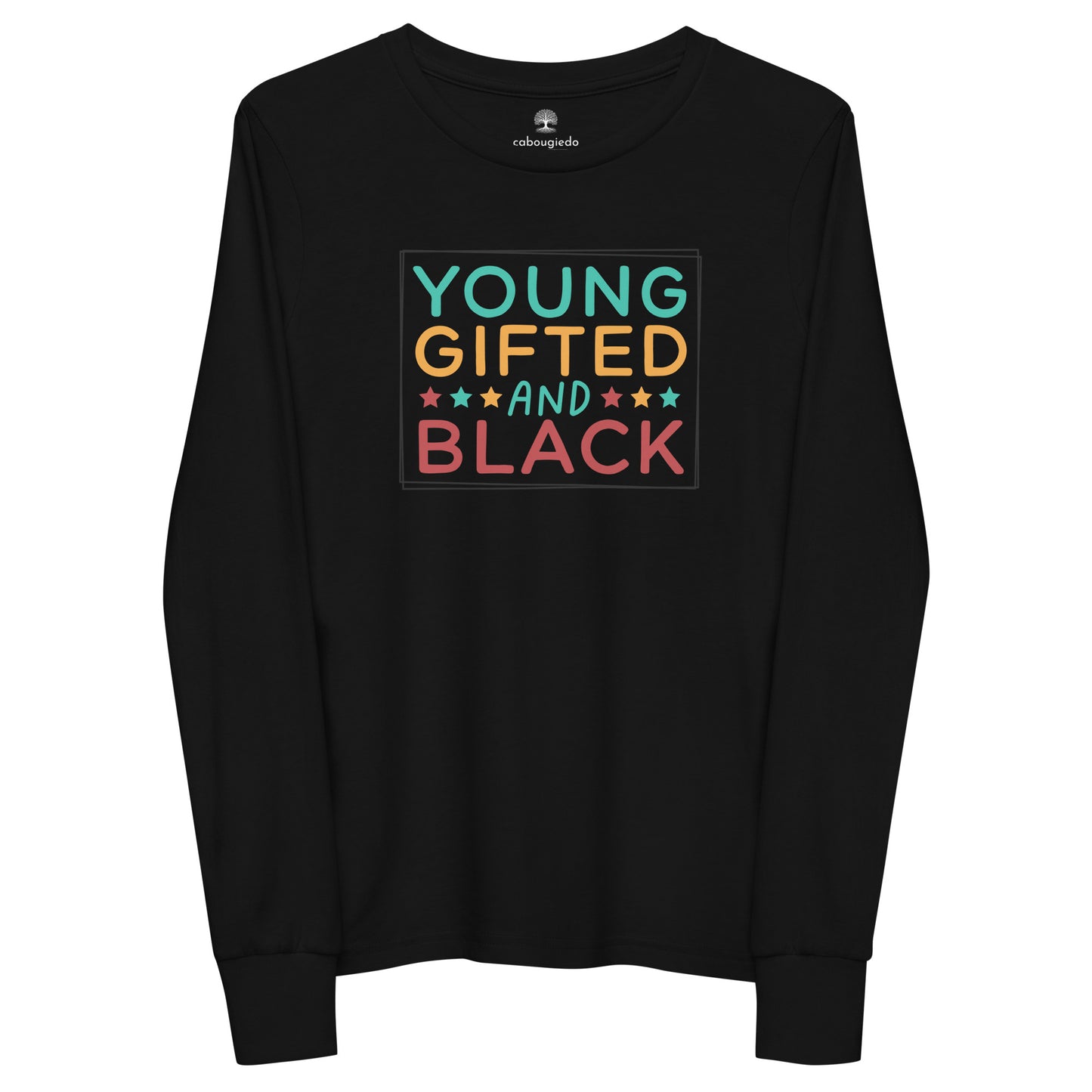 Youth long sleeve tee - Juneteenth Young Black and Talented