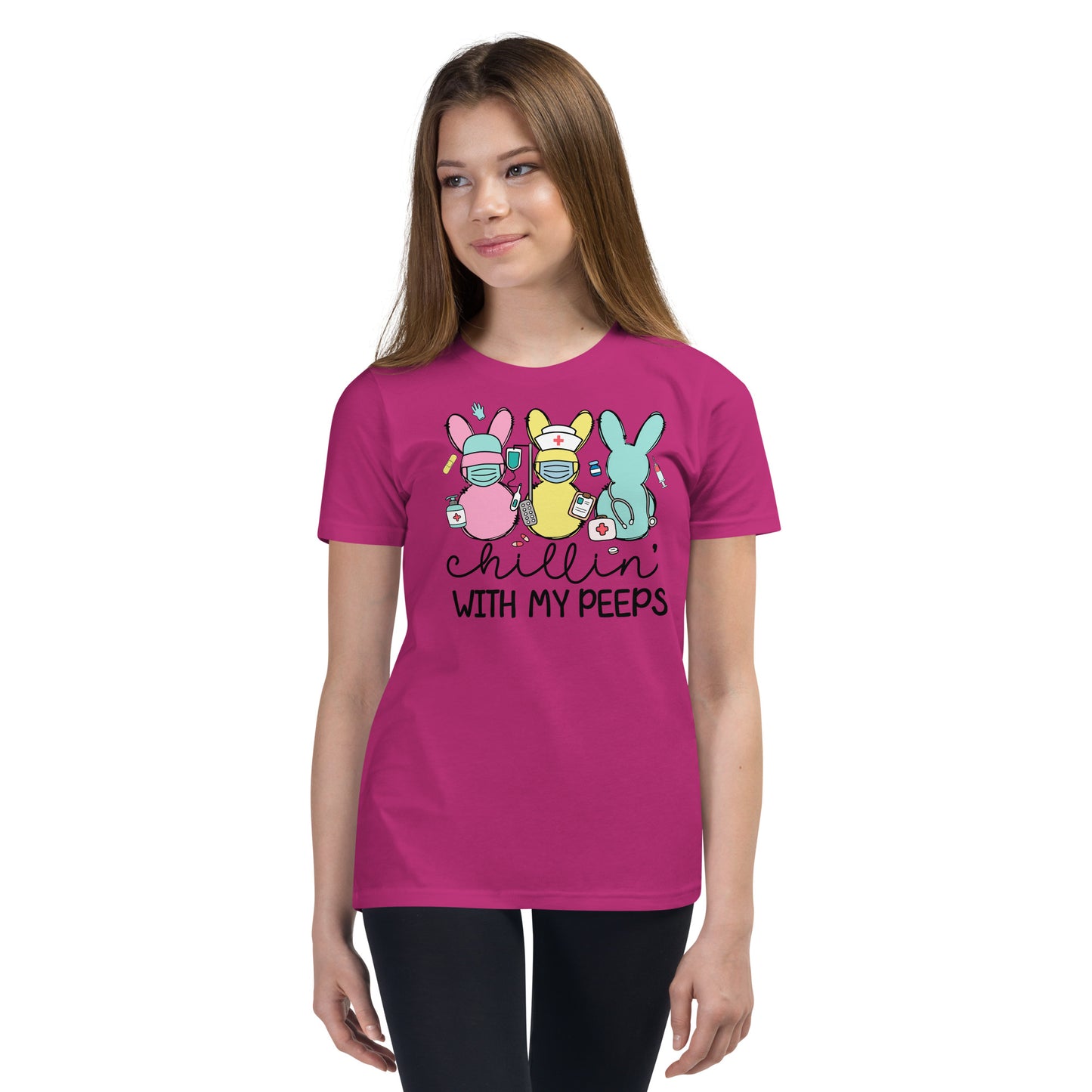 Youth Short Sleeve T-Shirt - Chillin' With My Peeps