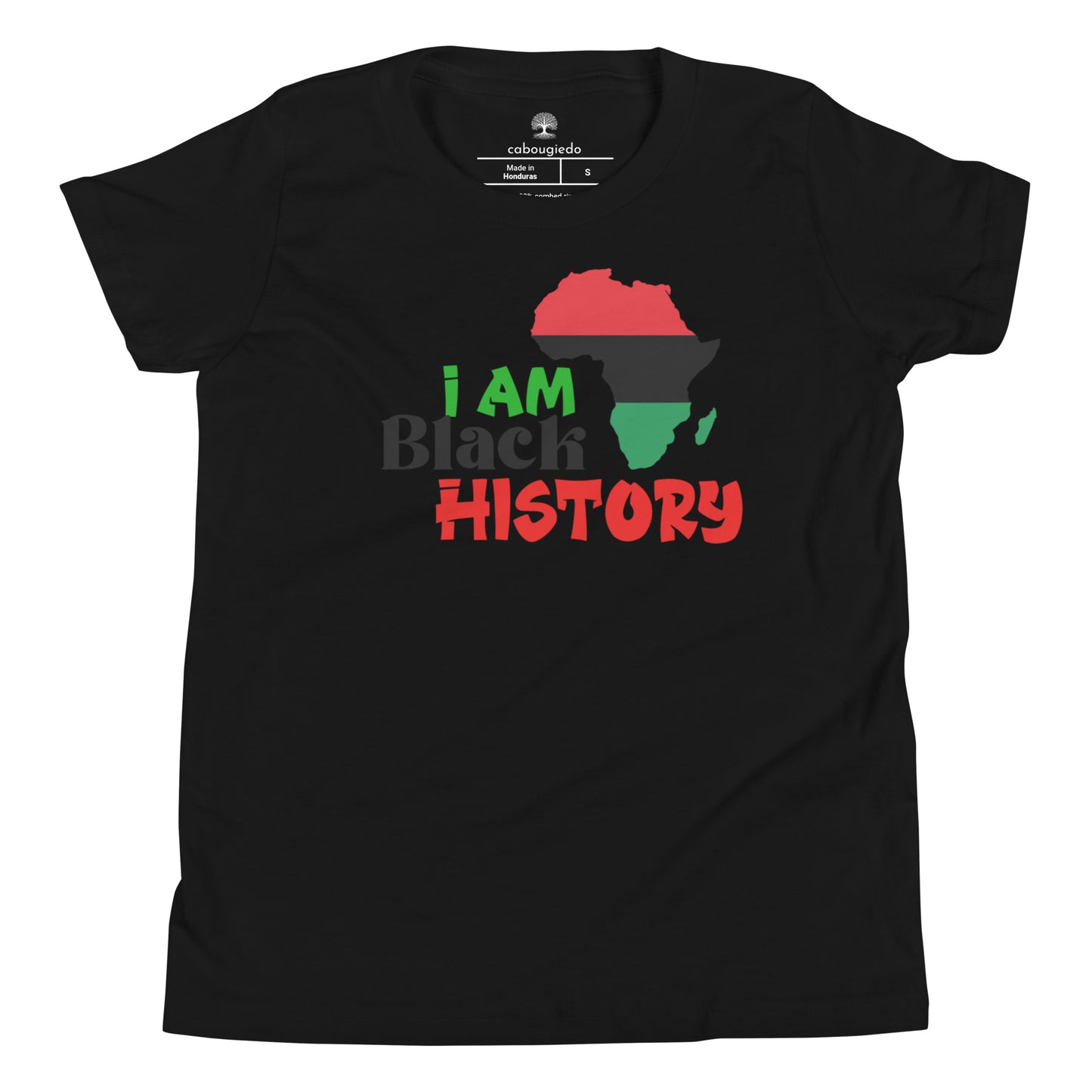 Youth Short Sleeve T-Shirt- I Am Black History