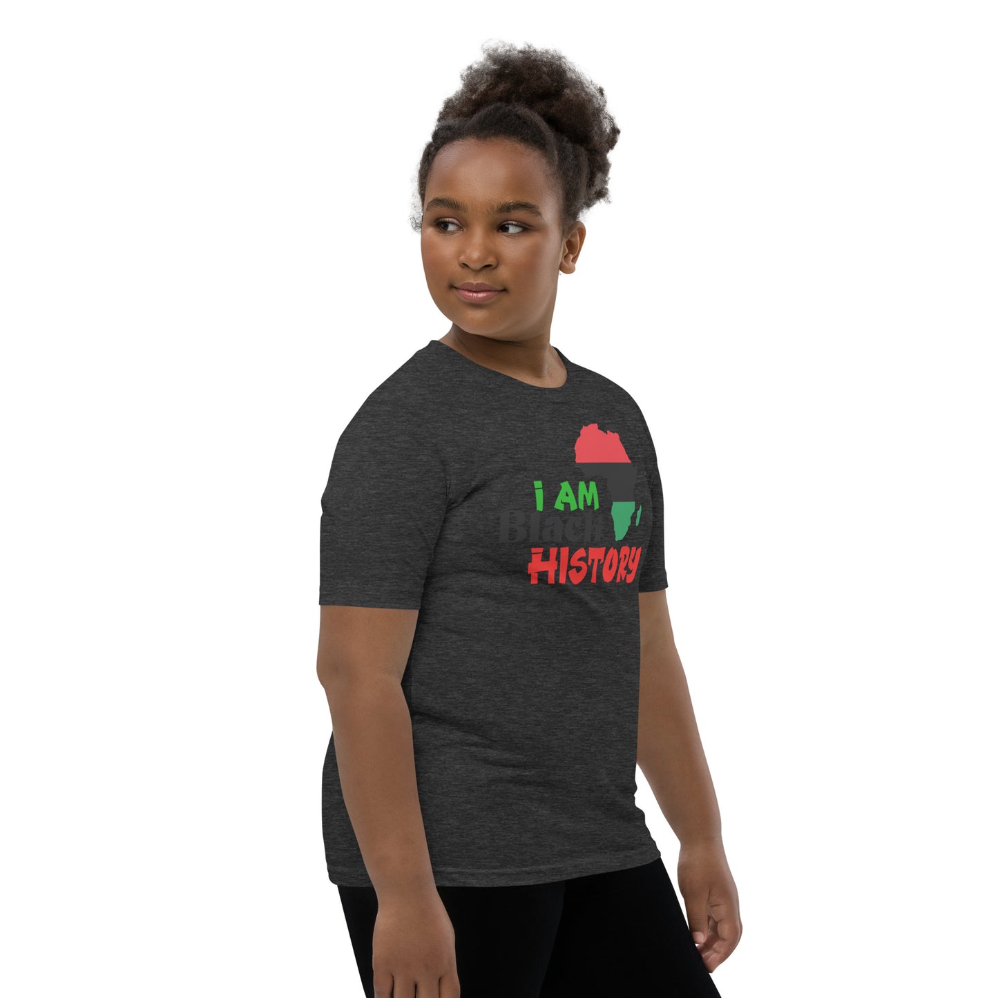 Youth Short Sleeve T-Shirt- I Am Black History