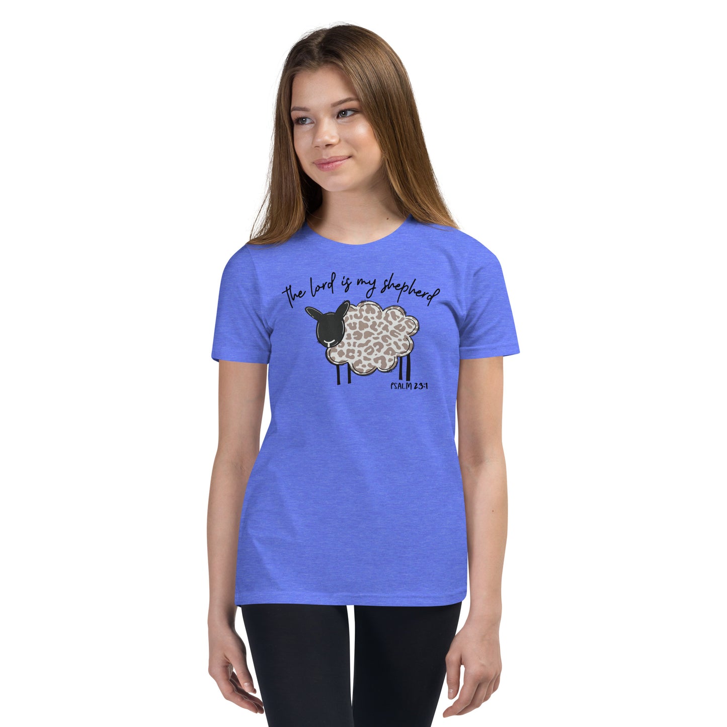 Youth Short Sleeve T-Shirt - The Lord is My Shepherd Psalms 25:1