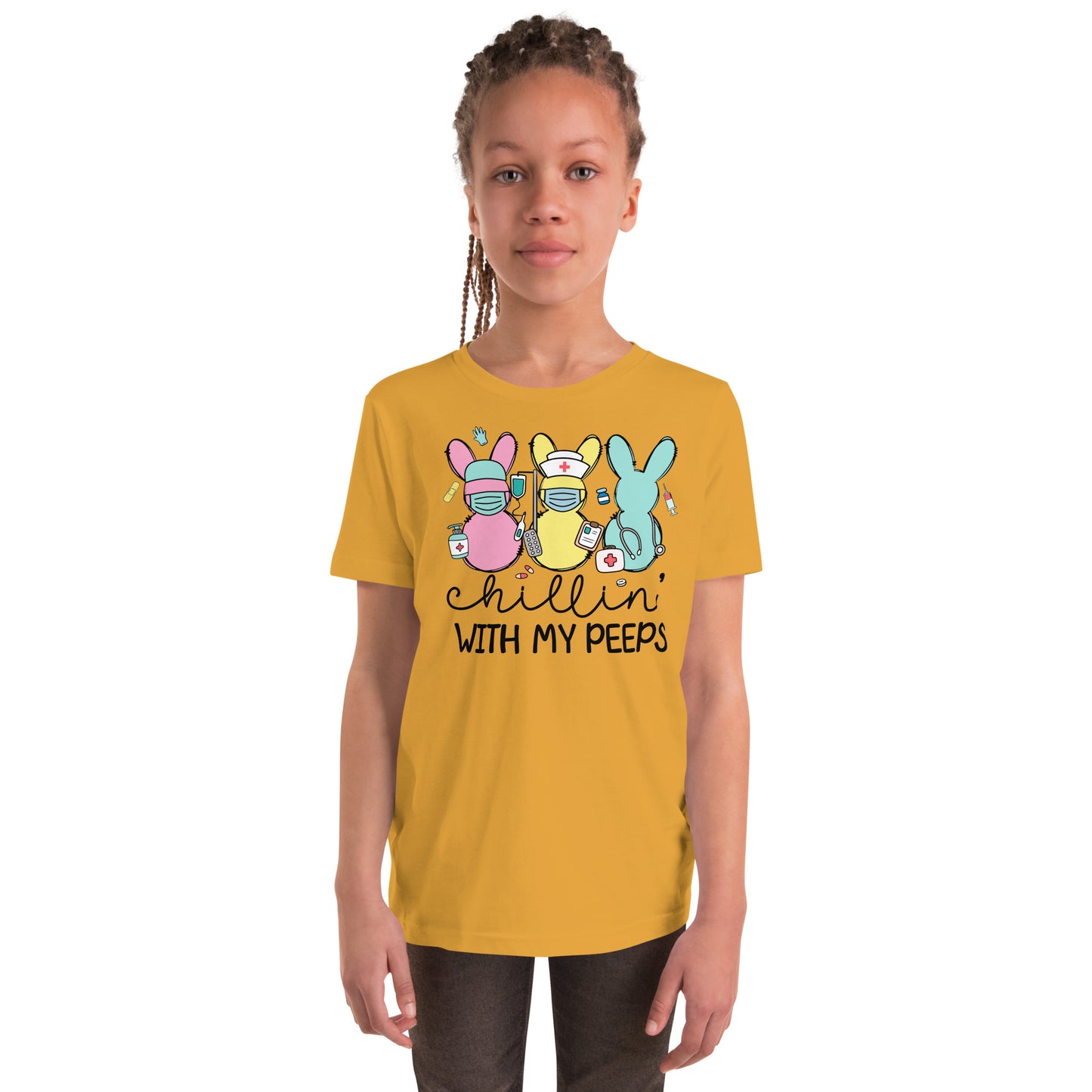 Youth Short Sleeve T-Shirt - Chillin' With My Peeps