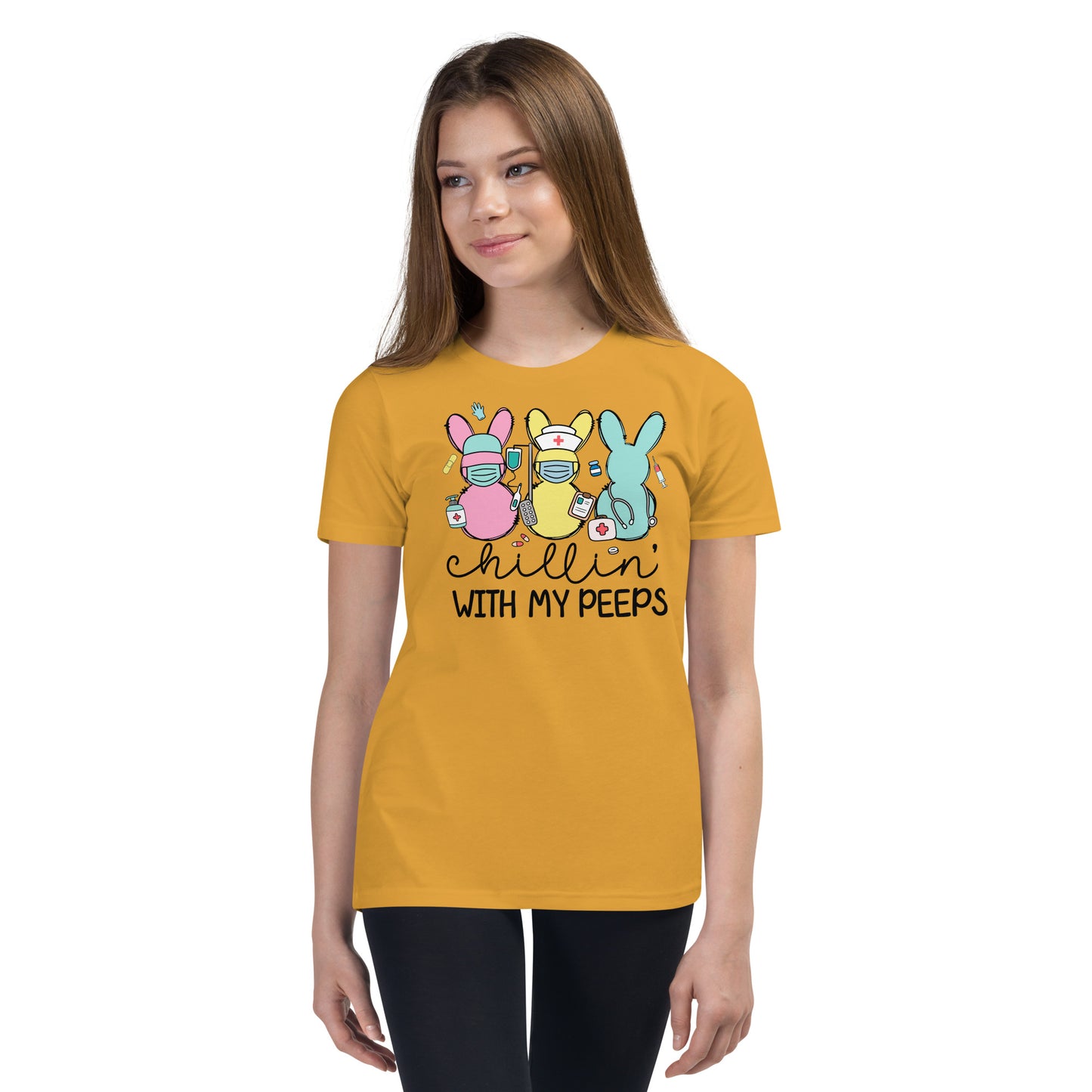 Youth Short Sleeve T-Shirt - Chillin' With My Peeps