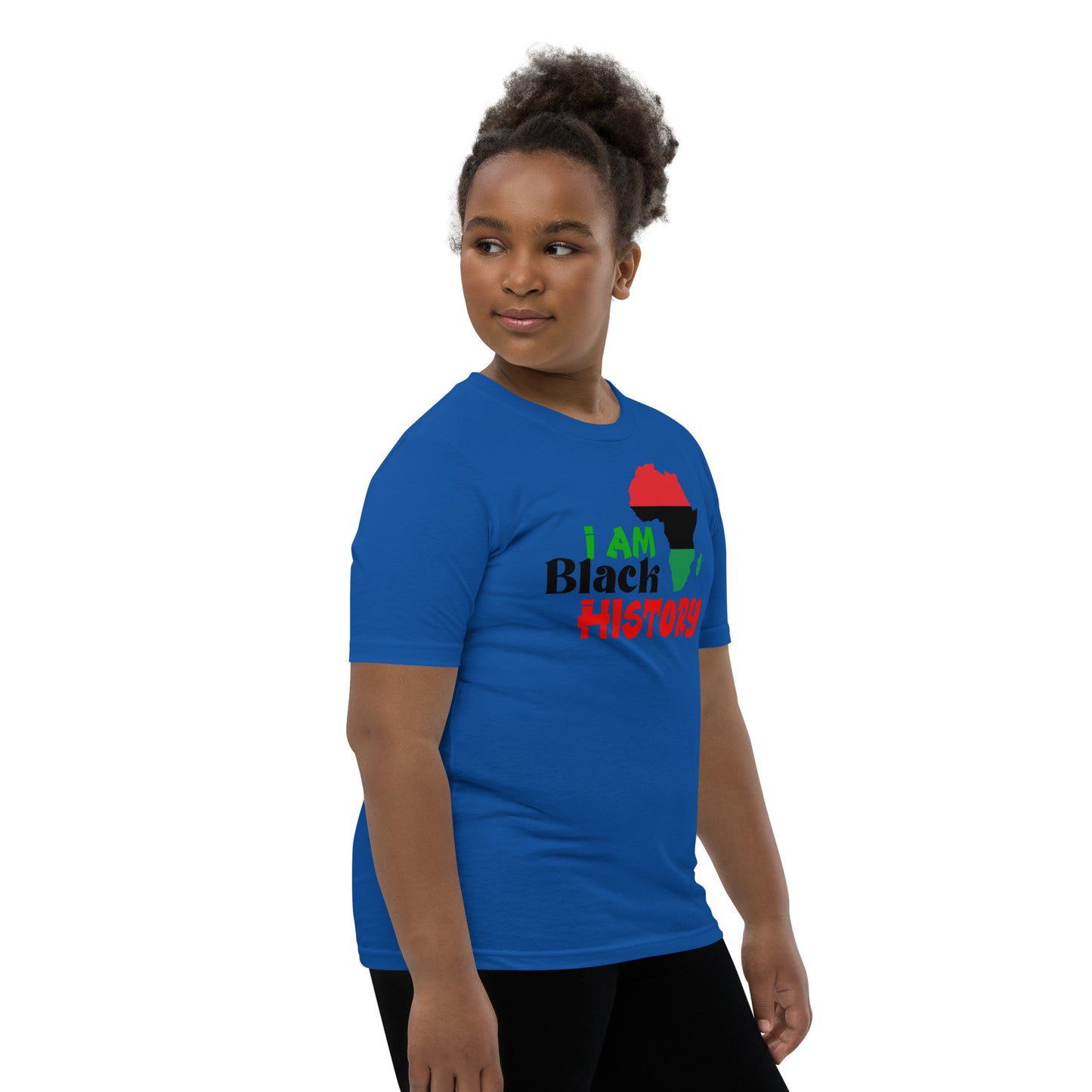 Youth Short Sleeve T-Shirt- I Am Black History