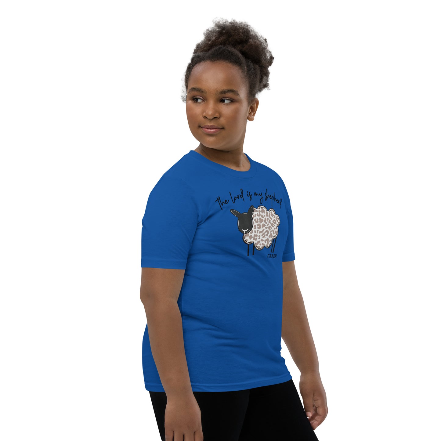 Youth Short Sleeve T-Shirt - The Lord is My Shepherd Psalms 25:1