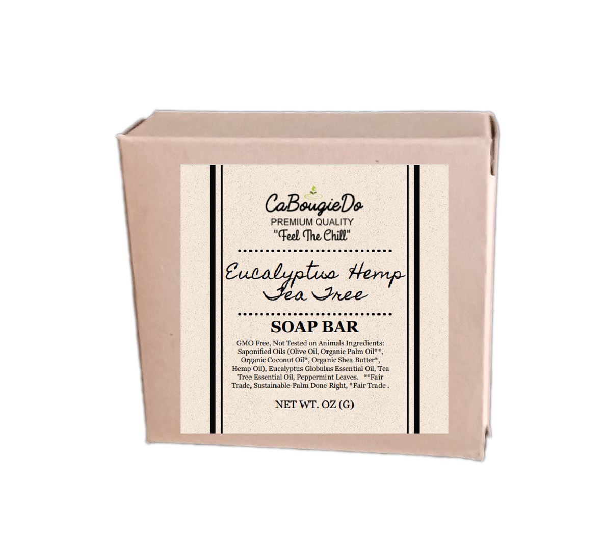 CaBougieDo Eucalyptus Hemp and Tea Tree Soap Bar (BOGO 50% Off)