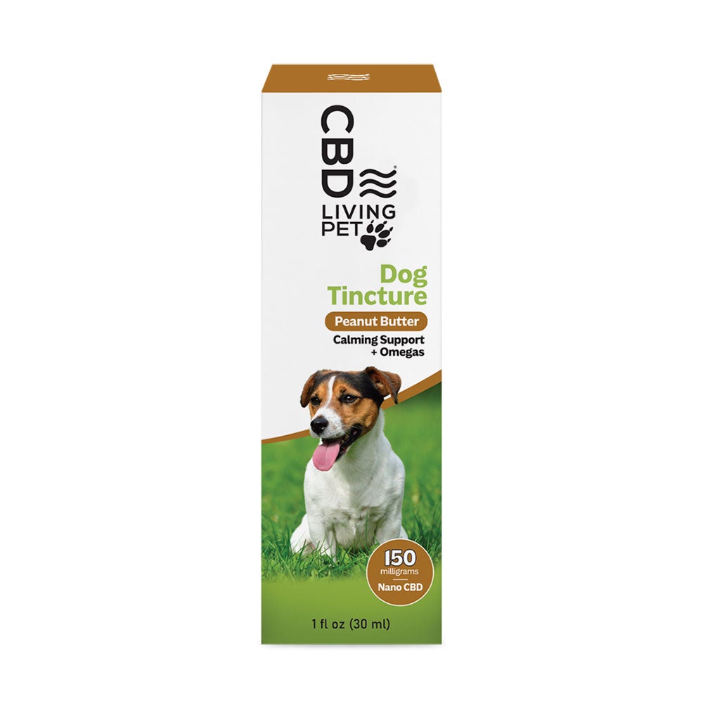 CBD Dog Calming Tincture - Peanut Butter (300mg to 1000 mg)