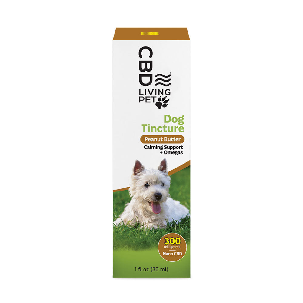 CBD Dog Calming Tincture - Peanut Butter (300mg to 1000 mg)